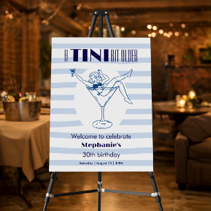 Woman Tini Bit Older Martini Theme 30th Birthday Foam Board