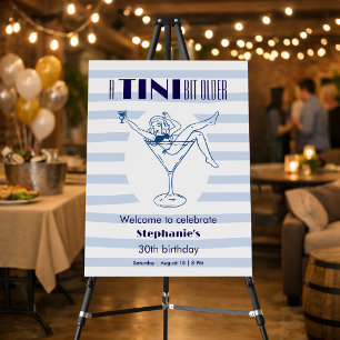 Woman Tini Bit Older Martini Theme 30th Birthday Foam Board