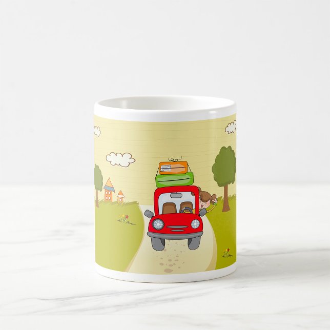 Woman Travelling By Car Coffee Mug (Creator Uploaded)