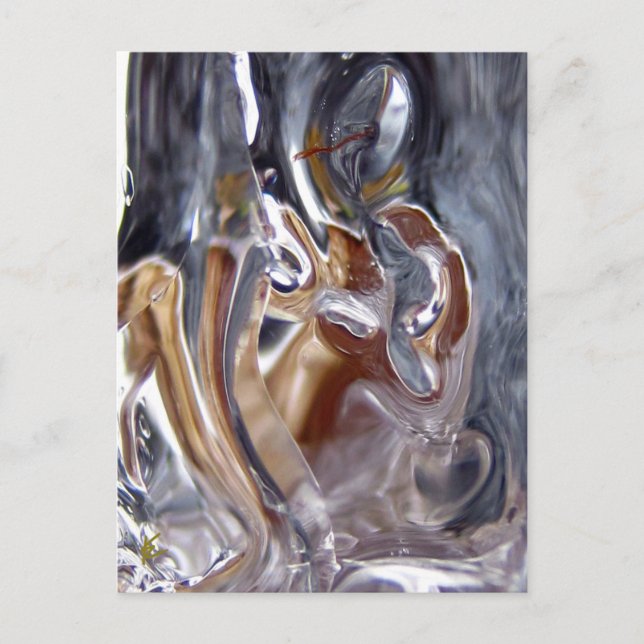 Woman Under Waterfall Bathing Goddess Postcard (Front)