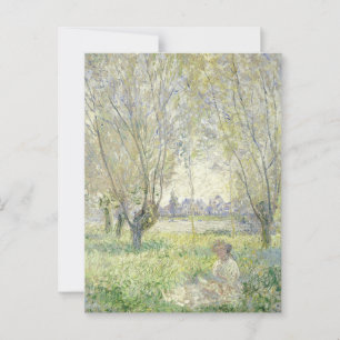 Woman under Willows, Monet 1880 Postcard