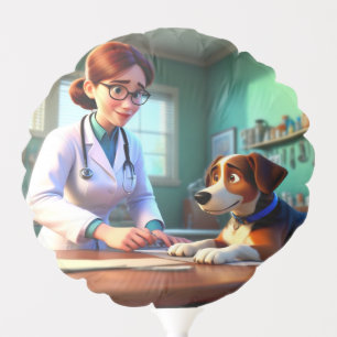 Woman Veterinarian Balloon