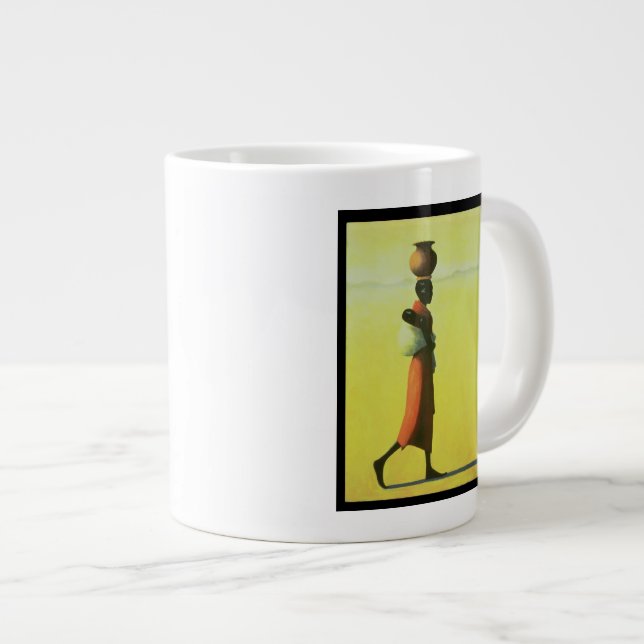 Woman Walking 1990 Giant Coffee Mug (Front Right)