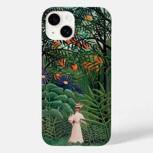 Woman Walking in an Exotic Forest  Case_Mate iPhone 14 Case