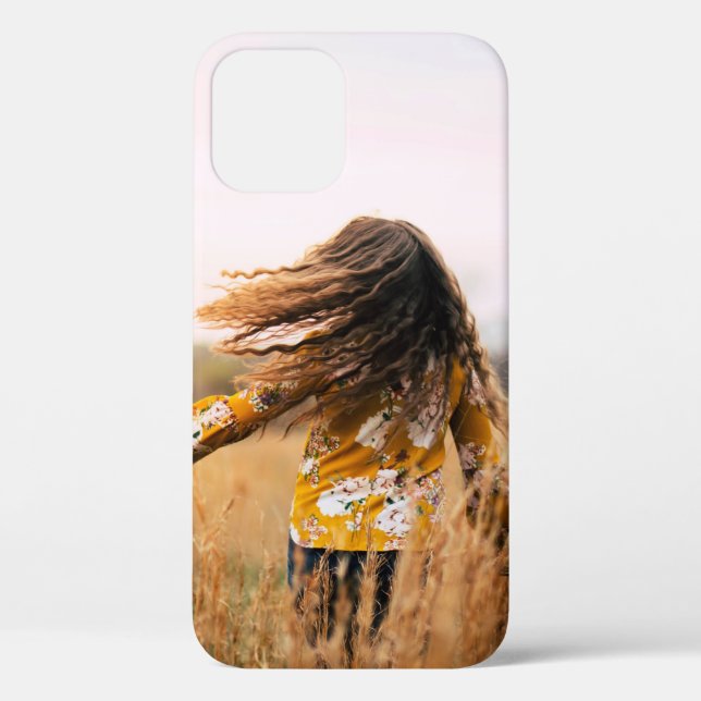 Woman walking on field at daytime Case-Mate iPhone case (Back)