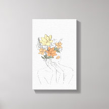 Woman Wall Art, Abstract Female Print