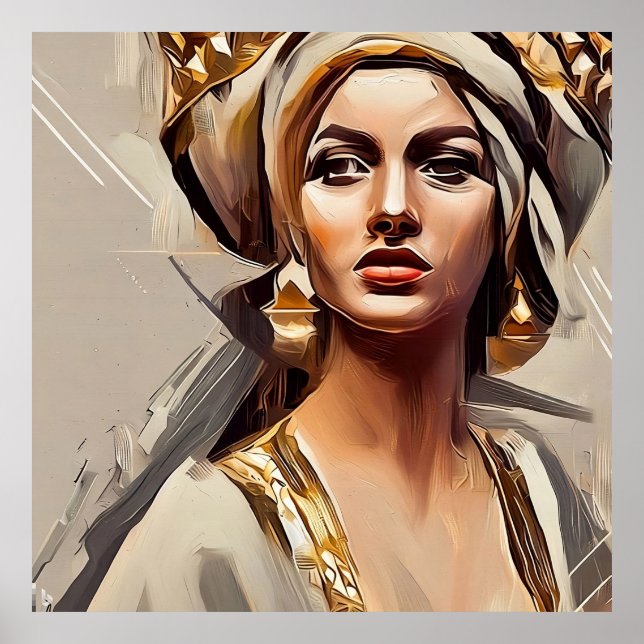 Woman Wall Decor, Queen of Sheba Poster (Front)