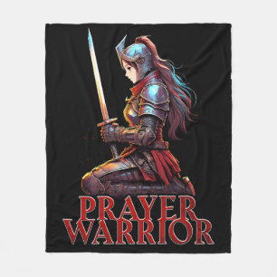 Woman Warrior of Christ 2 Timothy 2:3 Christian Fleece Blanket
