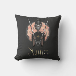 Woman Warrior Strong Throw Pillow