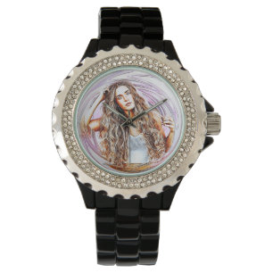 Woman Watch Enamel Band Mujer Reloj Esmalte Crysta