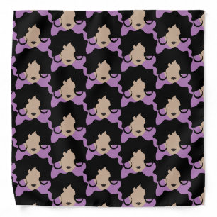 Woman Wavy Hair Stylist Beauty Salon Bandana