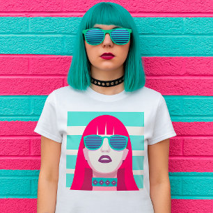 Woman Wearing Sunglasses T-Shirt