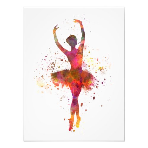 Woman wherina ballet dancer dancing photo print