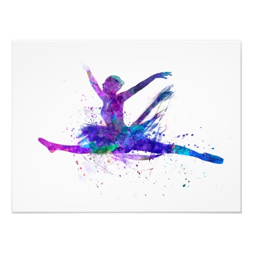 Woman wherina ballet dancer dancing photo print