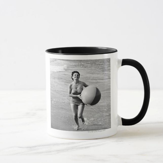Woman with a Beach Ball Mug (Right)