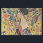 Woman with a Fan by Gustav Klimt Tissue Paper<br><div class="desc">Gustav Klimt is one of the most famous Art Nouveau artists of the genre. He was active in the late 19th / early 20th centuries.</div>