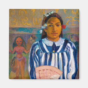 Woman with A Fan, Gauguin Magnet