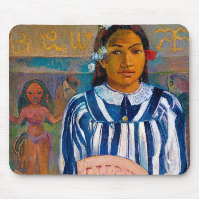 Woman with A Fan, Gauguin Mouse Pad (Front)