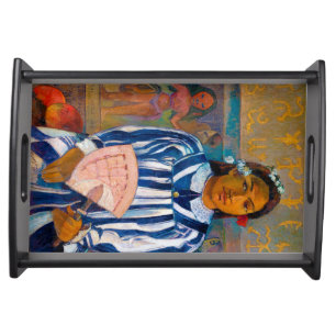Woman with A Fan, Gauguin Serving Tray