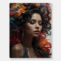 Woman with a flowers