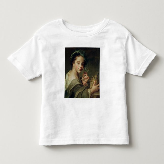 Woman with a Glass of Wine Toddler T-shirt (Front)