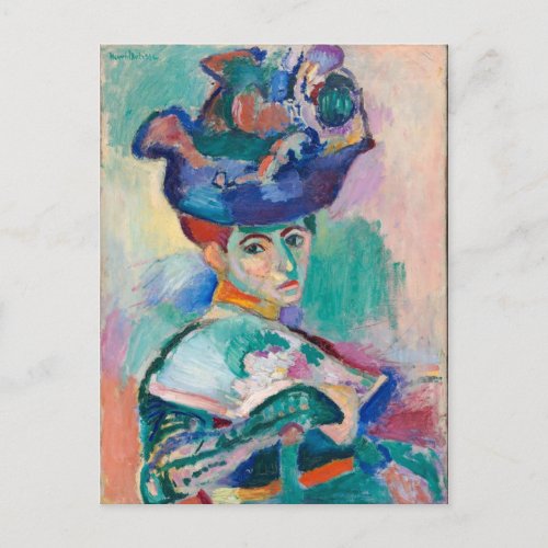 Woman With a Hat by Henri Matisse Postcard