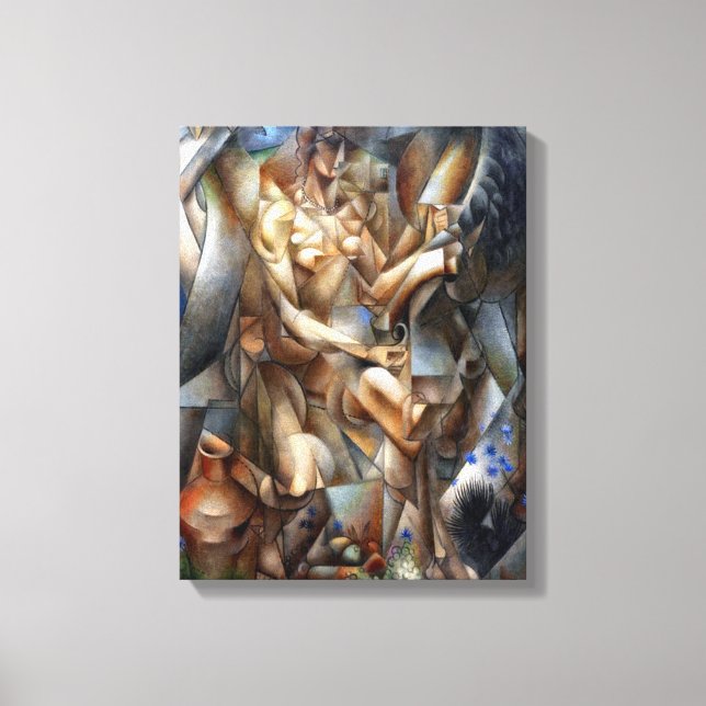 Woman with a Horse Canvas Print (Front)