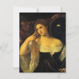 Woman with a Mirror by Titian, Vintage Renaissance
