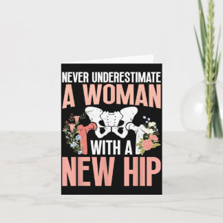 Woman With A New Hip Surgery Survivor Hip Surgery Card