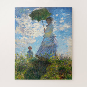 Woman with a Parasol by Claude Monet Jigsaw Puzzle