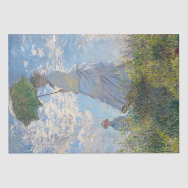 Woman With A Parasol by Monet Shabby Chic Tissue Paper (Front)