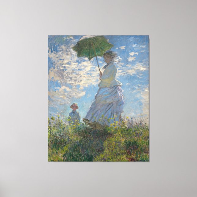 Woman With a Parasol Canvas Print (Front)