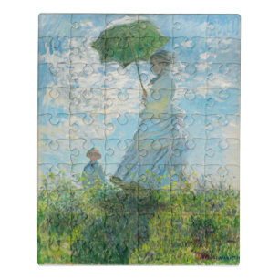 Woman with a Parasol Claude Monet Jigsaw Puzzle