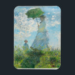 Woman with a Parasol  Claude Monet  Magnet<br><div class="desc">Woman with a Parasol -  Madame Monet and Her Son. Claude Monet. 1875. Reproduction of famous works of art  images in the public domain.</div>