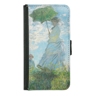 Woman with a Parasol  Claude Monet   Samsung Galaxy S5 Wallet Case
