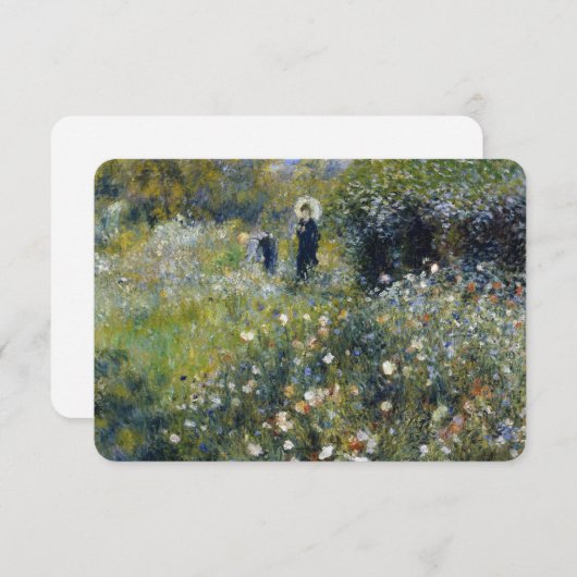 Woman with a Parasol in a Garden by Auguste Renoir (Front/Back)