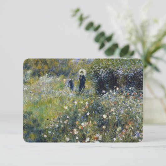 Woman with a Parasol in a Garden by Auguste Renoir (Standing Front)