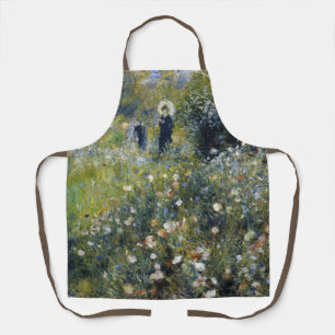 Woman with a Parasol in a Garden by Auguste Renoir Apron