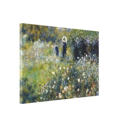 Woman with a Parasol in a Garden by Auguste Renoir Canvas Print