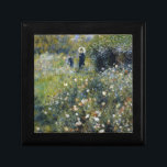 Woman with a Parasol in a Garden by Auguste Renoir Gift Box<br><div class="desc">Impressionist Landscape Painting by Pierre Auguste Renoir - Classic Masterpieces - Renoir's Impressionist Painting Series - Woman with a Parasol in a Garden</div>