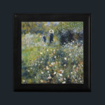 Woman with a Parasol in a Garden by Auguste Renoir Gift Box<br><div class="desc">Impressionist Landscape Painting by Pierre Auguste Renoir - Classic Masterpieces - Renoir's Impressionist Painting Series - Woman with a Parasol in a Garden</div>