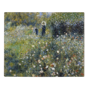 Woman with a Parasol in a Garden by Auguste Renoir Jigsaw Puzzle