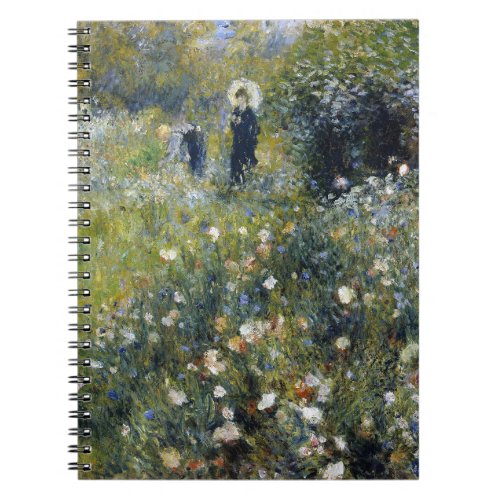 Woman with a Parasol in a Garden by Auguste Renoir Notebook