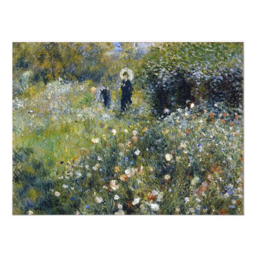 Woman with a Parasol in a Garden by Auguste Renoir Photo Print