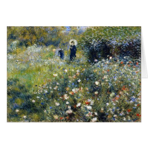 Woman with a Parasol in a Garden Renoir