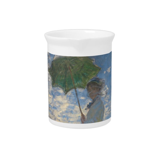 Woman with a Parasol - Madame Monet and Her Son Beverage Pitcher (Front)