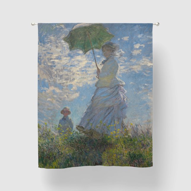 Woman with a Parasol - Madame Monet and Her Son Blackout Curtains (Front)