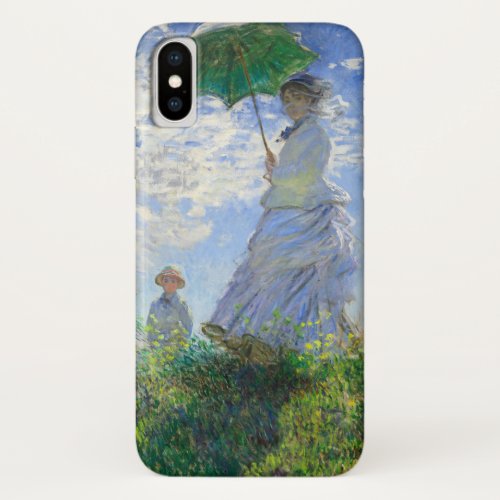 Woman with a Parasol Madame Monet and Her Son iPhone X Case