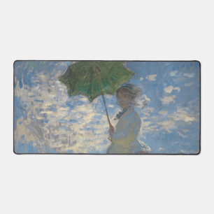 Woman with a Parasol - Madame Monet and Her Son Desk Mat