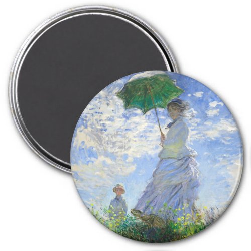 Woman with a Parasol Madame Monet and Her Son Magnet